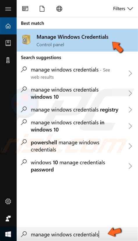 windows needs my credentials windows 10